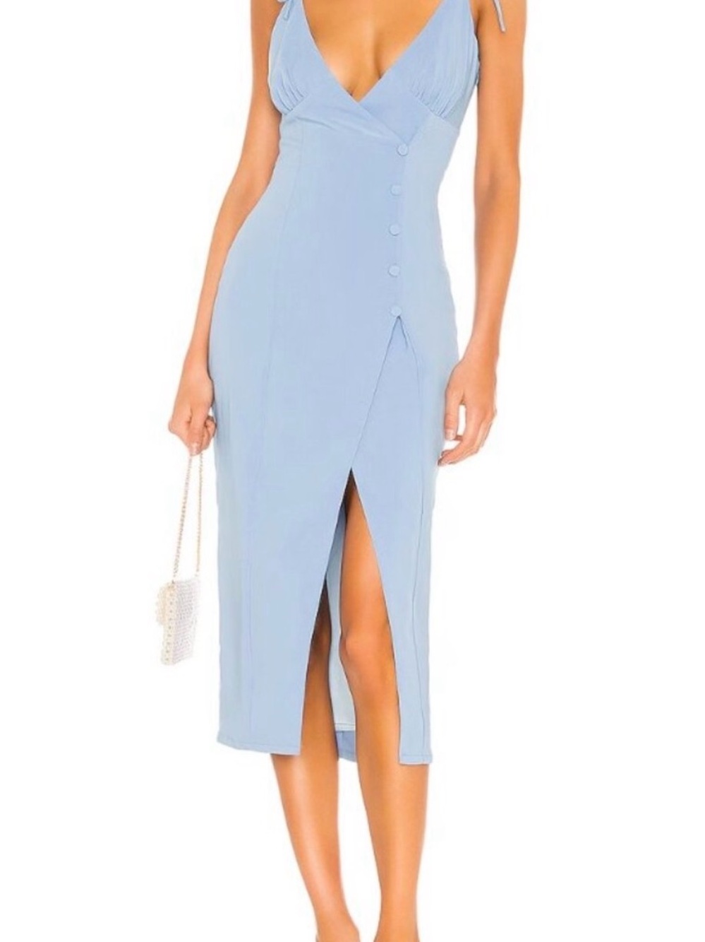 NWT Camila Coelho Aaliyah Midi Dress in Periwinkle Blue